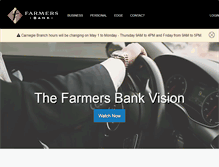 Tablet Screenshot of farmersbankok.com